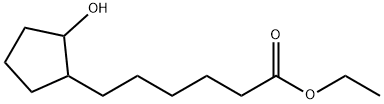 ethyl 2-hydroxycyclopentanehexanoate Struktur