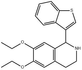 Isoquinoline, 1-benzo[b]thien-3-yl-6,7-diethoxy-1,2,3,4-tetrahydro- (9CI) Struktur