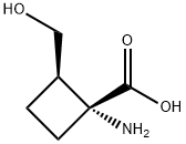 Cyclobutanecarboxylic acid, 1-amino-2-(hydroxymethyl)-, (1R,2R)- (9CI) Struktur