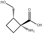 Cyclobutanecarboxylic acid, 1-amino-2-(hydroxymethyl)-, (1R,2S)- (9CI) Struktur