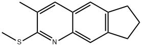 6H-Cyclopenta[g]quinoline,7,8-dihydro-3-methyl-2-(methylthio)-(9CI) Struktur