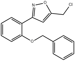 3-(2-BENZYLOXY-PHENYL)-5-CHLOROMETHYL-ISOXAZOLE Struktur