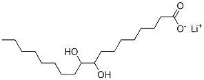 lithium 9,10-dihydroxyoctadecanoate Struktur