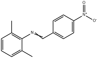 Benzenamine,2,6-dimethyl-4-nitro-N-(phenylmethylene)- Struktur