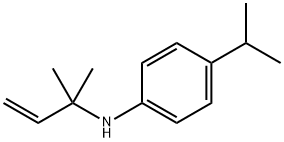 N-(1,1-Dimethyl-2-propenyl)-4-isopropylbenzenamine Struktur