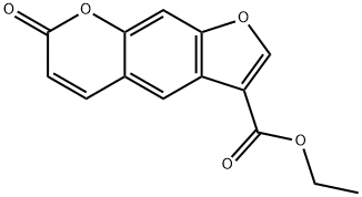 3-carbethoxypsoralen Struktur