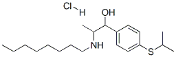 4-[isopropylthio]-alpha-[1-(octylamino)ethyl]benzyl alcohol hydrochloride Struktur