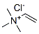 trimethyl(vinyl)ammonium chloride Struktur