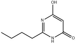 2-BUTYL-6-HYDROXY-4(3H)-PYRIMIDINONE Struktur