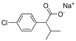 4-Chloro-α-isopropylbenzeneacetic acid sodium salt Struktur