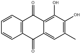 1,2-DIHYDROXY-3-METHYLANTHRAQUINONE Struktur