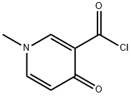 3-Pyridinecarbonyl chloride, 1,4-dihydro-1-methyl-4-oxo- (9CI) Struktur