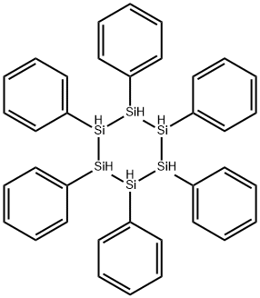 1,2,3,4,5,6-Hexaphenylcyclohexasilane Struktur