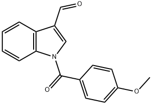 1-(4-methoxybenzoyl)indole-3-carbaldehyde Struktur