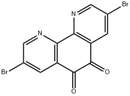 3,8-二溴-1,10-菲羅啉-5,6-二酮 結(jié)構(gòu)式