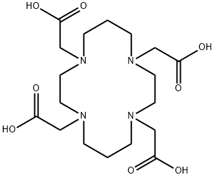 1,4,8,11-Tetraazacyclotetradecane-1,4,8,11-tetraacetic acid Struktur