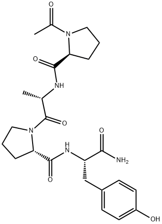 acetyl-prolyl-alanyl-prolyl-tyrosylamide Struktur