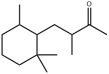 3-methyl-4-(2,2,6-trimethylcyclohexyl)butan-2-one Struktur