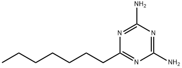 6-heptyl-1,3,5-triazine-2,4-diamine Struktur