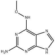 2-amino-N(6)-methoxyadenine Struktur