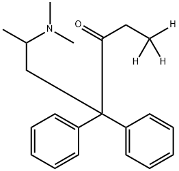 (+/-)-METHADONE-D3 Struktur