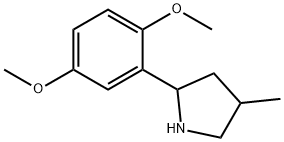 Pyrrolidine, 2-(2,5-dimethoxyphenyl)-4-methyl- (9CI) Struktur