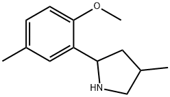 Pyrrolidine, 2-(2-methoxy-5-methylphenyl)-4-methyl- (9CI) Struktur