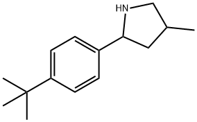 Pyrrolidine, 2-[4-(1,1-dimethylethyl)phenyl]-4-methyl- (9CI) Struktur