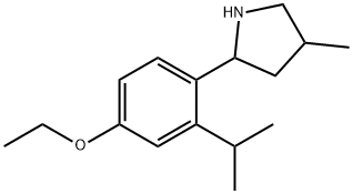 Pyrrolidine, 2-[4-ethoxy-2-(1-methylethyl)phenyl]-4-methyl- (9CI) Struktur