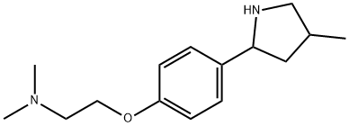 Ethanamine, N,N-dimethyl-2-[4-(4-methyl-2-pyrrolidinyl)phenoxy]- (9CI) Struktur