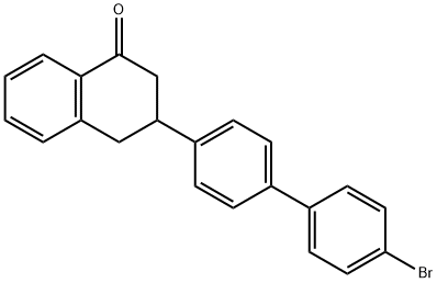 3-(4'-bromo[1,1'-biphenyl]-4-yl)-3,4-dihydronaphthalen-1(2H)-one        Struktur