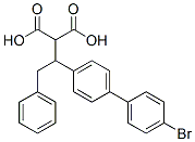 [1-(4'-bromo[1,1'-biphenyl]-4-yl)-2-phenylethyl]malonic acid Struktur