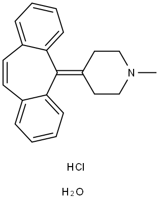 CYPROHEPTADINE HYDROCHLORIDE Struktur