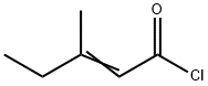 2-Pentenoyl chloride, 3-Methyl- Struktur