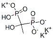 tripotassium hydrogen (1-hydroxyethylidene)bisphosphonate Struktur