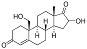 16,19-dihydroxy-4-androsten-3,17-dione Struktur