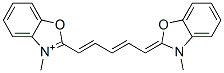 2-[5-(3-Methyl-2,3-dihydrobenzoxazole-2-ylidene)-1,3-pentadienyl]-3-methylbenzoxazole-3-ium Struktur