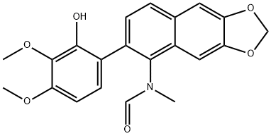 N-[6-(2-HYDROXY-3,4-DIMETHOXY PHENYL)NAPHTHO[2,3-D][1,3]DIOXOL-5-YL]-N-METHYLFORMAMIDE Struktur