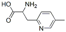 2-氨基-3-(5-甲基吡啶-2-基)丙酸, 603940-97-2, 結構式