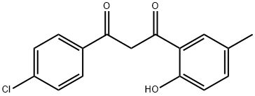 1-(4-CHLOROPHENYL)-3-(2-HYDROXY-5-METHYLPHENYL)PROPANE-1,3-DIONE Struktur