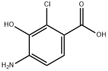 4-Amino-2-chloro-3-hydroxybenzoic acid Struktur