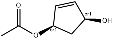 4-Cyclopentene-1,3-diol, monoacetate, cis- Struktur