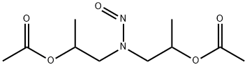 N-nitrosobis(2-acetoxypropyl)amine Struktur