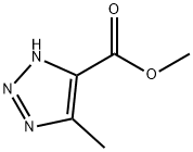 1H-1,2,3-Triazole-4-carboxylicacid,5-methyl-,methylester(9CI) Struktur