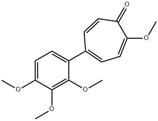 2-methoxy-5-(2',3',4'-trimethoxyphenyl)tropone Struktur