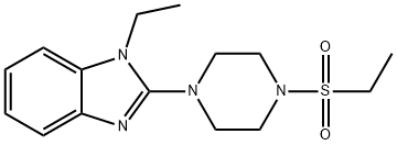 Piperazine, 1-(1-ethyl-1H-benzimidazol-2-yl)-4-(ethylsulfonyl)- (9CI) Struktur