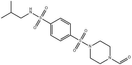 Benzenesulfonamide, 4-[(4-formyl-1-piperazinyl)sulfonyl]-N-(2-methylpropyl)- (9CI) Struktur