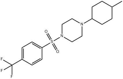 Piperazine, 1-(4-methylcyclohexyl)-4-[[4-(trifluoromethyl)phenyl]sulfonyl]- (9CI) Struktur