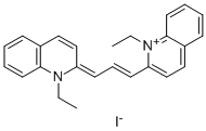 1-Ethyl-2-[3-(1-ethyl-2(1H)-chinolyliden)prop-1-enyl]chinoliniumiodid