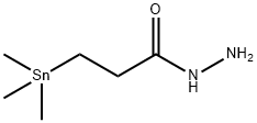 Propanoic  acid,  3-(trimethylstannyl)-,  hydrazide Struktur